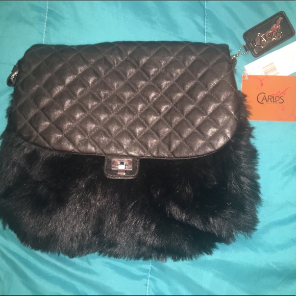 Carlos Santana Handbags - Carlos Santana Fur Bag